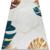 Tapis Rugsx Tapis lavable ANDRE 1150 Feuilles de monst&egrave;re, 80x150 cm Blanc 80x150 cm. . Maison & D&eacute;co > Tapis.