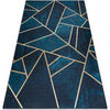 Tapis Rugsx Tapis lavable ANDRE 1173 mosa&iuml;que, g&eacute;om&eacute;trique 120x170 cm Bleu 120x170 cm. . Maison & D&eacute;co > Tapis.