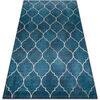 Tapis Rugsx Tapis lavable ANDRE 1181 Treillis marocain antid&eacute; 160x220 cm Bleu 160x220 cm. . Maison & D&eacute;co > Tapis.