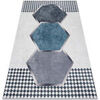 Tapis Rugsx Tapis lavable ANDRE 1863 Diamants, g&eacute;om&eacute;trique a 80x150 cm Blanc 80x150 cm. . Maison & D&eacute;co > Tapis.