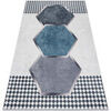 Tapis Rugsx Tapis lavable ANDRE 1863 Diamants, g&eacute;om&eacute;trique a 160x220 cm Blanc 160x220 cm. . Maison & D&eacute;co > Tapis.