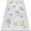 Tapis Rugsx Tapis lavable BAMBINO 1610 Papillons pour les 80x150 cm Beige 80x150 cm. . Maison & D&eacute;co > Tapis.