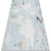 Tapis Rugsx Tapis lavable BAMBINO 1163 Carte du monde, 80x150 cm Bleu 80x150 cm. . Maison & D&eacute;co > Tapis.