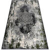 Tapis Rugsx Tapis VINCI 1516 moderne Rosette vintage - 80x150 cm Noir 80x150 cm. . Maison & D&eacute;co > Tapis.