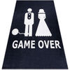 Tapis Rugsx Tapis lavable BAMBINO 2104 'Game over' mariage, 120x170 cm Noir 120x170 cm. . Maison & D&eacute;co > Tapis.