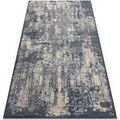 D&eacute;coration sur Grenoble : Tapis Rugsx Tapis en laine NAIN Rosette vintage 7591/50911 80x150 cm Bleu 80x150 cm. . Maison & D&eacute;co > Tapis.