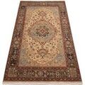 Tapis Rugsx Tapis en laine KESHAN franges, Rosette oriental 160x230 cm Beige 160x230 cm. . Maison & D&eacute;co > Tapis. Grenoble