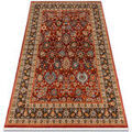 D&eacute;coration sur Grenoble : Tapis Rugsx Tapis en laine KESHAN franges, Ornement, cadre 200x290 cm Bordeaux 200x290 cm. . Maison & D&eacute;co > Tapis.