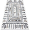 Tapis Rugsx Tapis FUN Teepee pour enfants, indien, cadre 240x330 cm Beige 240x330 cm. . Maison & D&eacute;co > Tapis.