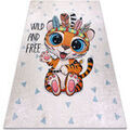 Tapis Rugsx Tapis lavable BAMBINO 1960 Tigre, Indien pour 120x170 cm Blanc 120x170 cm. . Maison & D&eacute;co > Tapis. Grenoble