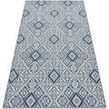 Tapis Rugsx Tapis EN CORDE SIZAL COLOR 19247/699 Carr&eacute;s 140x200 cm Bleu 140x200 cm. . Maison & D&eacute;co > Tapis.