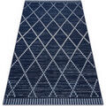 Tapis Rugsx Tapis EN CORDE SIZAL COLOR 47268/309 Losanges 140x200 cm Bleu 140x200 cm. . Maison & D&eacute;co > Tapis.