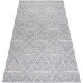 Tapis Rugsx Tapis SIZAL FLAT 48731637 Carr&eacute;s Losanges, geomet 120x170 cm Gris 120x170 cm. . Maison & D&eacute;co > Tapis.