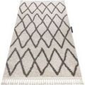 Tapis Rugsx Tapis BERBER BENI cr&egrave;me Franges berb&egrave;re marocain 160x220 cm Beige 160x220 cm. . Maison & D&eacute;co > Tapis. Grenoble