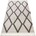 Tapis Rugsx Tapis BERBER TROIK cr&egrave;me Franges berb&egrave;re marocai 200x290 cm Beige 200x290 cm. . Maison & D&eacute;co > Tapis. Grenoble