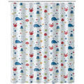 Linge de maison sur Grenoble : Rideaux, stores Unimasa Rideau de douche Petits poissons Blanc 180x200 cm. . Maison & D&eacute;co > Rideaux, stores.