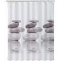 Rideaux, stores Unimasa Rideau de douche Stones Blanc 180x200 cm. . Maison & D&eacute;co > Rideaux, stores. Grenoble