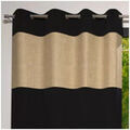 Linge de maison sur Grenoble : Rideaux, stores Soleil D'Ocre Jute Noir 140x240 cm. . Maison & D&eacute;co > Rideaux, stores.