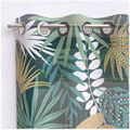 Linge de maison sur Grenoble : Voilages Soleil D'Ocre Tanzanie Vert 140x240 cm. . Maison & D&eacute;co> Voilages.