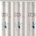 Linge de maison sur Grenoble : Rideaux, stores Unimasa Rideau de douche ZEN Nature Blanc 180x200 cm. . Maison & D&eacute;co > Rideaux, stores.