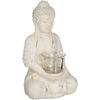 Bougeoirs, photophores Ixia Porte Bougie en terre cuite Bouddha Beige Unique. . Maison & D&eacute;co > Bougeoirs, photophores.