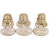 Statuettes et figurines Signes Grimalt Bouddha Figure 3 Unit&eacute;s Marron Unique. . Maison & D&eacute;co > Statuettes et figurines.