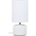 Luminaire sur Grenoble : Lampes &agrave; poser Ixia Lampe blanche en c&eacute;ramique 28 cm Blanc Unique. . Maison & D&eacute;co > Lampes &agrave; poser.
