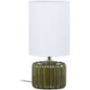 Lampes &agrave; poser Ixia Lampe verte en c&eacute;ramique 28 cm Vert Unique. . Maison & D&eacute;co > Lampes &agrave; poser.