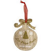 D&eacute;corations de no&euml;l Enesco D&eacute;coration de sapin &agrave; suspendre boule de no&euml;l en bois Beige Unique. . Maison & D&eacute;co > D&eacute;corations de no&euml;l.
