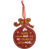 D&eacute;corations de no&euml;l Enesco D&eacute;coration de sapin &agrave; suspendre boule de no&euml;l rouge en bois Rouge Unique. . Maison & D&eacute;co > D&eacute;corations de no&euml;l.
