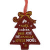 D&eacute;corations de no&euml;l Enesco D&eacute;coration de sapin &agrave; suspendre en bois Rouge Unique. . Maison & D&eacute;co > D&eacute;corations de no&euml;l.