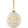 D&eacute;corations de no&euml;l Enesco D&eacute;coration de sapin &agrave; suspendre blanche no&euml;l enchant&eacute; Blanc Unique. . Maison & D&eacute;co > D&eacute;corations de no&euml;l.