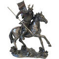 D&eacute;coration sur Grenoble : Statuettes et figurines Parastone Statue samurai &agrave; cheval aspect bronze Dor&eacute; Unique. . Maison & D&eacute;co > Statuettes et figurines.