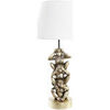Lampes &agrave; poser Item International Lampe &agrave; poser dor&eacute;e singes de la sagesse 61 cm Dor&eacute; Unique. . Maison & D&eacute;co > Lampes &agrave; poser.