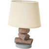 Lampes &agrave; poser Unimasa Lampe rondin en ciment 36 cm Marron Unique. . Maison & D&eacute;co > Lampes &agrave; poser.