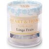 Bougies, diffuseurs Heart And Home Petite bougie linge frais Beige Unique. . Maison & D&eacute;co > Bougies, diffuseurs.