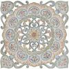 Tableaux, toiles Item International Bas relief en bois motif fleur