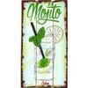 Tableaux, toiles Faye D&eacute;coration murale en bois &agrave; suspendre Mojito 24 x 48 cm Vert Unique. . Maison > Tableaux, toiles.