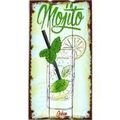 D&eacute;coration sur Grenoble : Tableaux, toiles Faye D&eacute;coration murale en bois &agrave; suspendre Mojito 24 x 48 cm Vert Unique. . Maison > Tableaux, toiles.