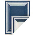 Tapis Rugsx Tapis TWIN 22990 Cadre, Coton, double face, 100x200 cm Bleu 100x200 cm. . Maison & D&eacute;co > Tapis.