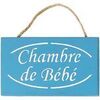 Tableaux, toiles Qualiart Plaque de porte Chambre de B&eacute;b&eacute; - Bleu Azur Bleu Unique. . Maison > Tableaux, toiles.