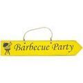 Tableaux, toiles Qualiart Plaque d&eacute;corative en bois - Barbecue Party - moutarde Jaune Unique. . Maison > Tableaux, toiles. Grenoble