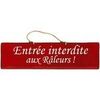 Tableaux, toiles Qualiart Plaque d&eacute;corative en bois - Entr&eacute;e interdite aux R&acirc;leurs Rouge Unique. . Maison > Tableaux, toiles.