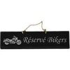 Tableaux, toiles Qualiart Plaque d&eacute;corative en bois - R&eacute;serv&eacute; Bikers - NOIR Noir Unique. . Maison > Tableaux, toiles.