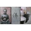 Tableaux, toiles Out Of The Blue D&eacute;coration murale Bouddha 90 x 50 cm Gris Unique. . Maison > Tableaux, toiles.
