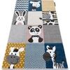 Tapis Rugsx Tapis PETIT ZOO ANIMAUX cr&egrave;me et gris 180x270 cm Beige 180x270 cm. . Maison & D&eacute;co > Tapis.