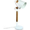 Lampes &agrave; poser Signes Grimalt Lampe en bois et m&eacute;tal r&eacute;glable Blanc 30x50 cm. . Maison & D&eacute;co > Lampes &agrave; poser.