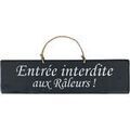 D&eacute;coration sur Grenoble : Tableaux, toiles Qualiart Plaque d&eacute;corative bois - Entr&eacute;e interdite aux R&acirc;leurs Noir Unique. . Maison > Tableaux, toiles.