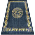 Tapis Rugsx Tapis lavable ANDRE 1972 marbre m&eacute;duse grec 160x220 cm Bleu 160x220 cm. . Maison & D&eacute;co > Tapis.