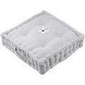 Coussins Stof Coussin de sol en coton - Charmelia Gris 45x45 cm. . Maison & D&eacute;co > Coussins. Grenoble